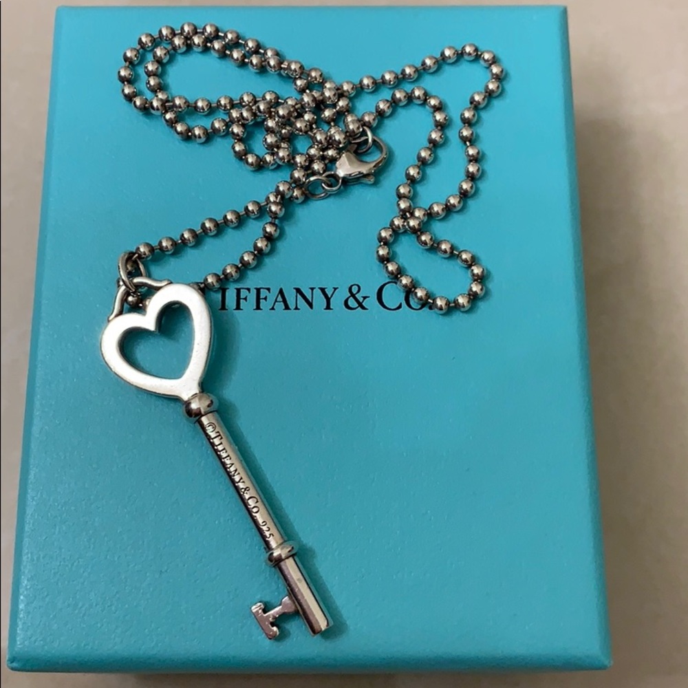 Sold ** Tiffany & Co Key Pendent and Ball Chain SS